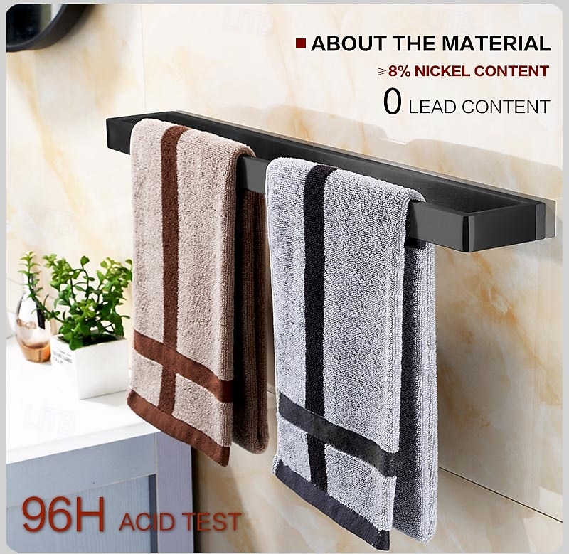 Towel Bar Towel Rack 304 Stainless Steel Wall Mounted Bathroom Hardware Towel Holder for Bath Towels, Rustproof Towel Rail for Kitchen, Shower, Hotel Use, Heavy Duty Polished Finish 2026 - $42.99 –P2
