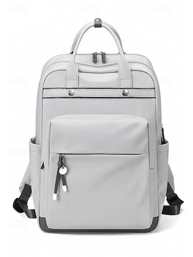 Vannavvisende ryggsekk for kvinner med stor kapasitet, dobbeltlagsdesign og bagasjerom, stilig og praktisk for reise, jobb og skole 2025 - $42.99 –P5