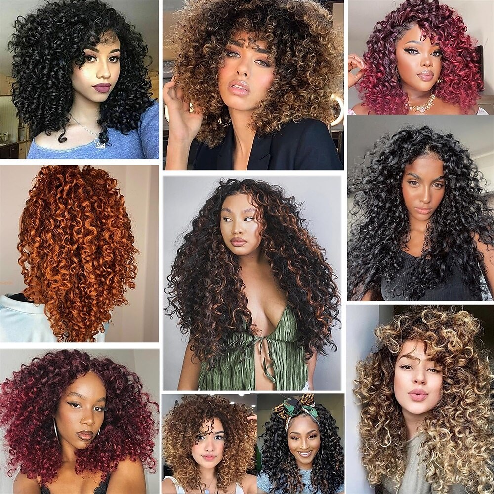Pacotes de 8 pacotes de cabelo de crochê com ondas oceânicas, cabelo de crochê pré-enrolado, extensão de cabelo longo e profundo, trança sintética para mulheres, cabelo preto natural de 18 polegadas de 2025 por $58.99 –P2
