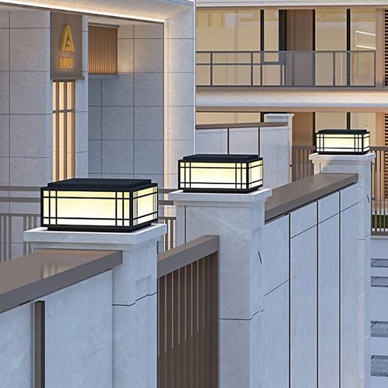 2026年 屋外ポストライト器具 モダンな庭の入り口 屋外柱ライト 金属製ハウジング パティオ柱ライト 110-240V 5W  コレクション – $227.29 –P7