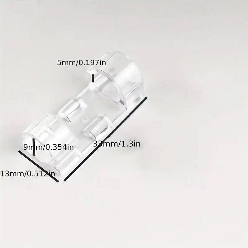100 transparente selbstklebende Kabelclips für die Verwaltung von Netzkabeln, langlebige Kabelorganisatoren aus durchsichtigem Kunststoff, Kabelhalter für die Wand und unter dem Schreibtisch, 2025 - $9.49 –P4