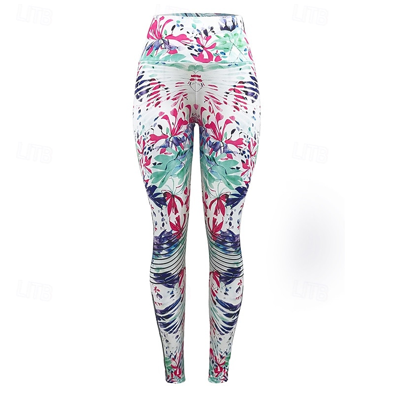 Damskie Legginsy capri Legginsy do jogi Wyszczuplenie brzucha Wysoka talia Siłownia Taniec Obuwie sportowe Doły Czarny Biały Niebieski Jesień Sport Odzież sportowa Ścisłe dopasowanie 2026 - $12.99 –P15