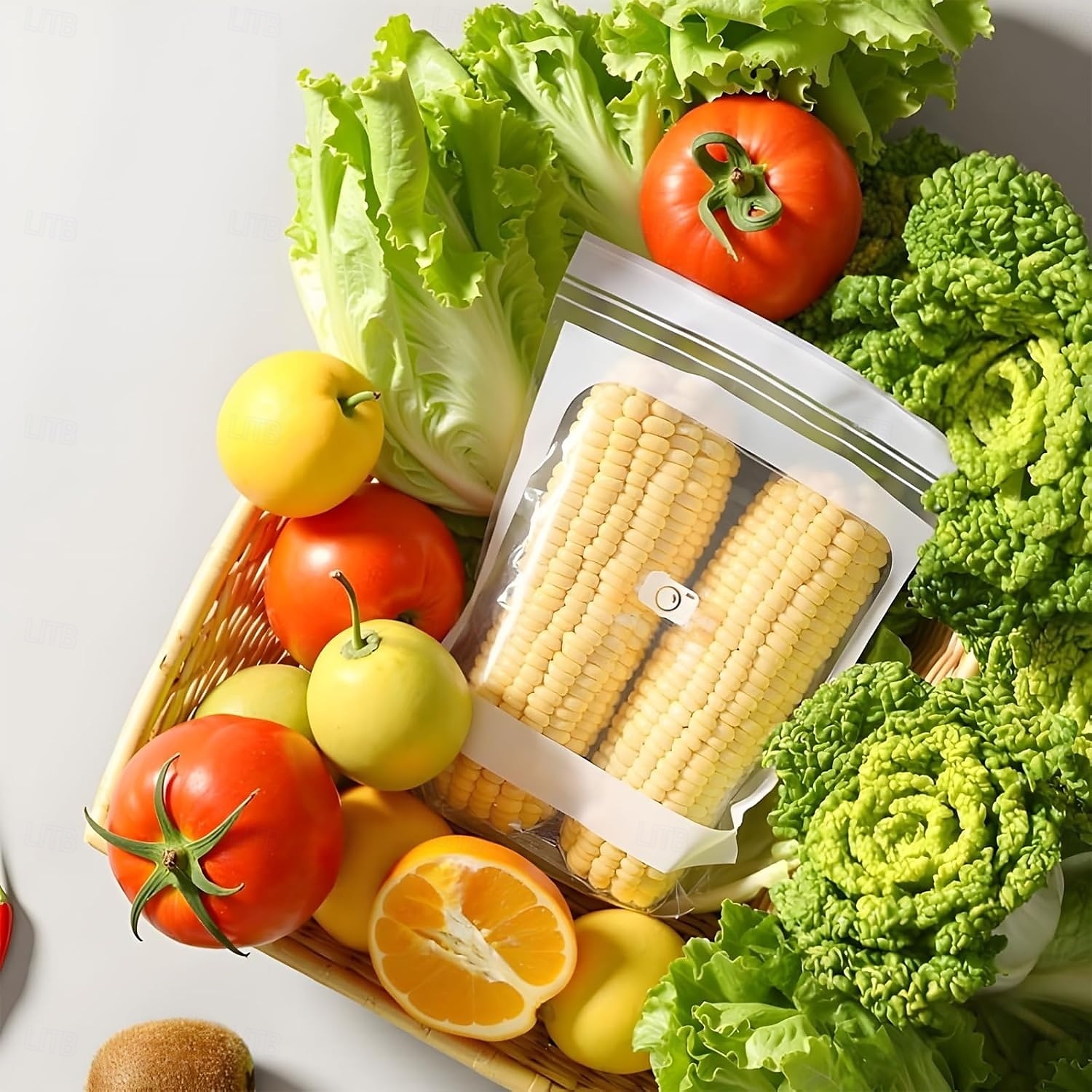 Pungi de depozitare reutilizabile din folie de aluminiu pentru păstrarea prospețimii, de calitate alimentară, pentru fructe, legume, frigider, bucătărie &depozitare în supermarketuri 2025 - $15.25 –P11