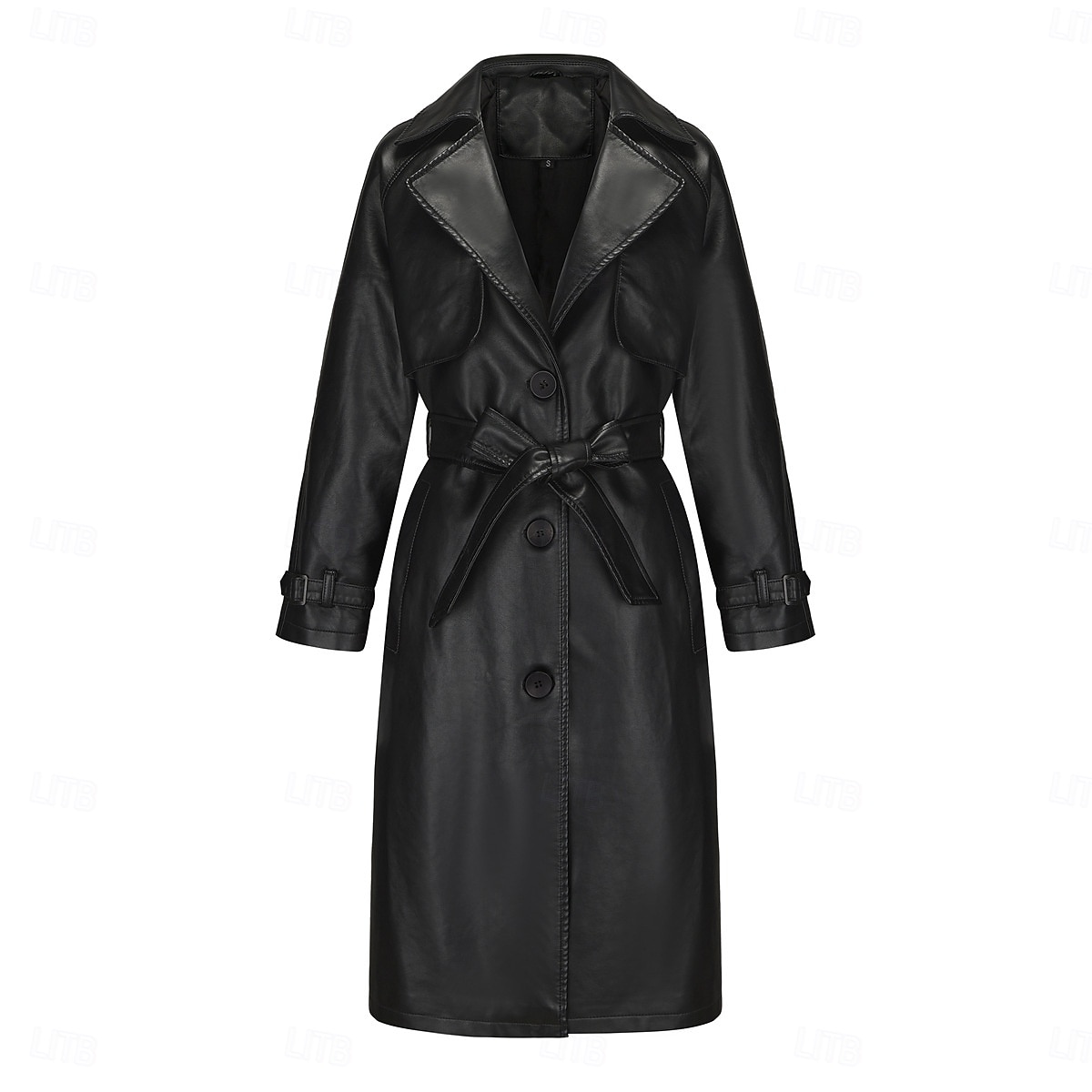 Women's Coat Comfortable Buttons Fashion Street Style Plain Outdoor Casual Daily Long Turndown Regular Fit Long Sleeve Outerwear Black Navy Blue Beige Fall Winter 2025 - $57.99 –P18