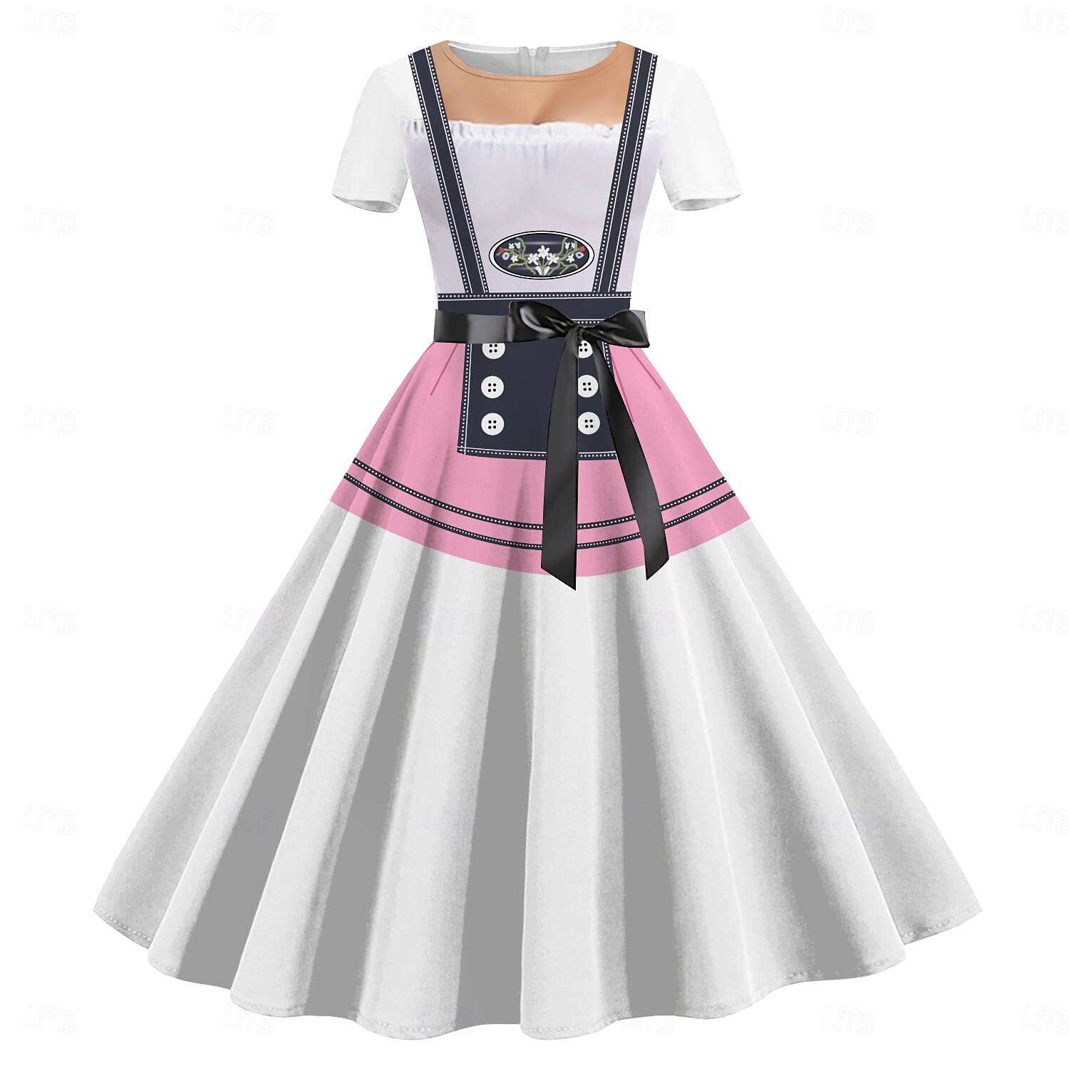 Vestidos bávaro Munich Alemán alpino Gráfico para Mujer Adulto Impresión 3D  para Carnaval Cerveza Oktoberfest Fiesta 2026 - $30.99 –P3