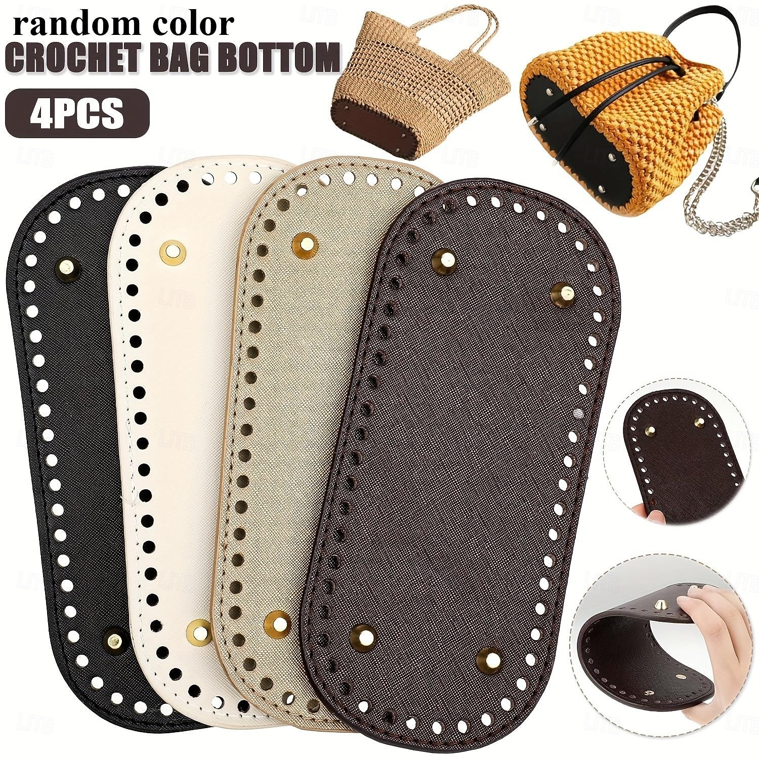 3/4pcs Crochet Bag Bases 3.94*8.66inch with Holes - Assorted Colors Long Oval Shape for DIY Shoulder Bags & Crafts Random Colors Purse Shapers 2026 - $13.99 –P1