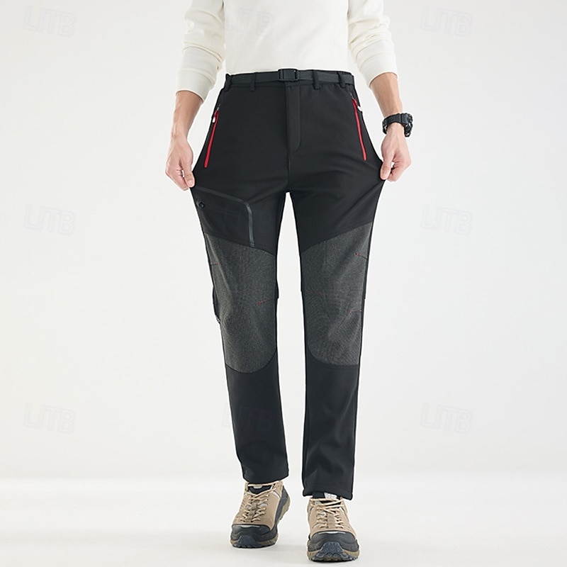 Hombre Pantalones cargo Pantalones para senderismo Pantalones de lluvia para senderismo Invierno Al aire libre Ajuste regular Impermeable Resistente al Viento Prendas de abajo Bolsillo Negro Verde 2025 - $35.99 –P4