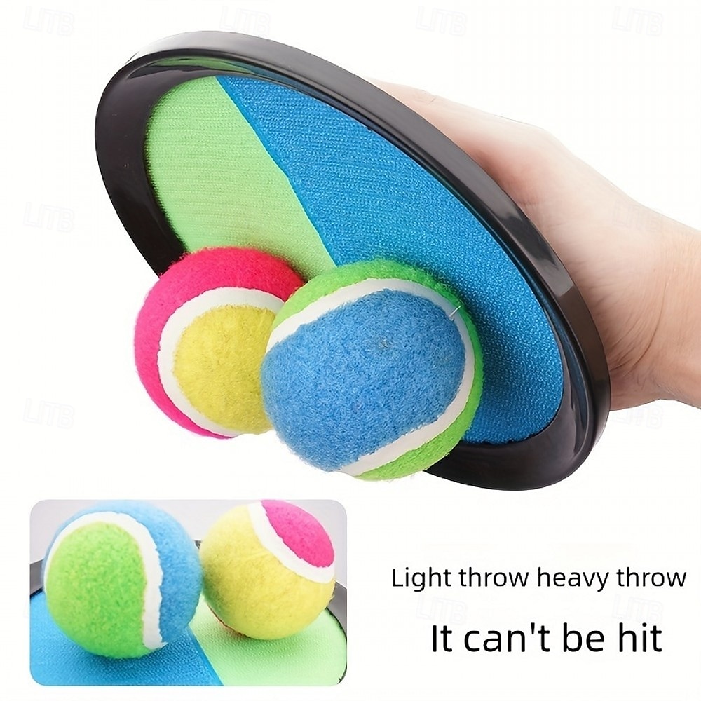 Set di gioco con palla appiccicosa con pagaia a ventosa, giocattolo colorato in plastica da lanciare e catturare per il divertimento in famiglia, attrezzatura sportiva interattiva all'aperto per del 2025 a $11.99 –P8