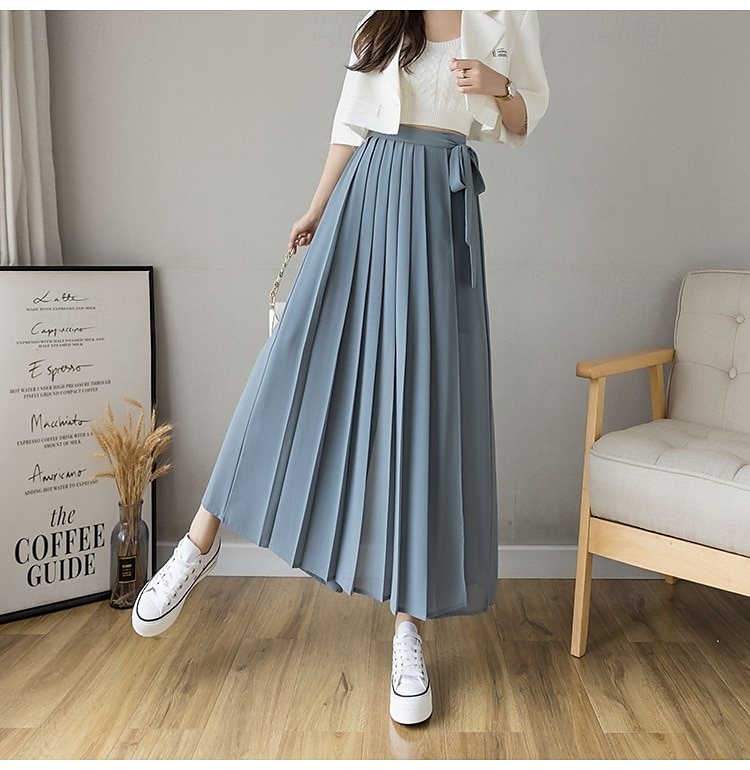 Per donna Gamba larga Chinos Casual Lunghezza intera Naturale Semplice Gamba larga Coulisse Comodo Traspirabilità Casual Quotidiano Nero Rosa Blu Primavera Autunno Vestibilità comoda del 2025 a $22.99 –P4
