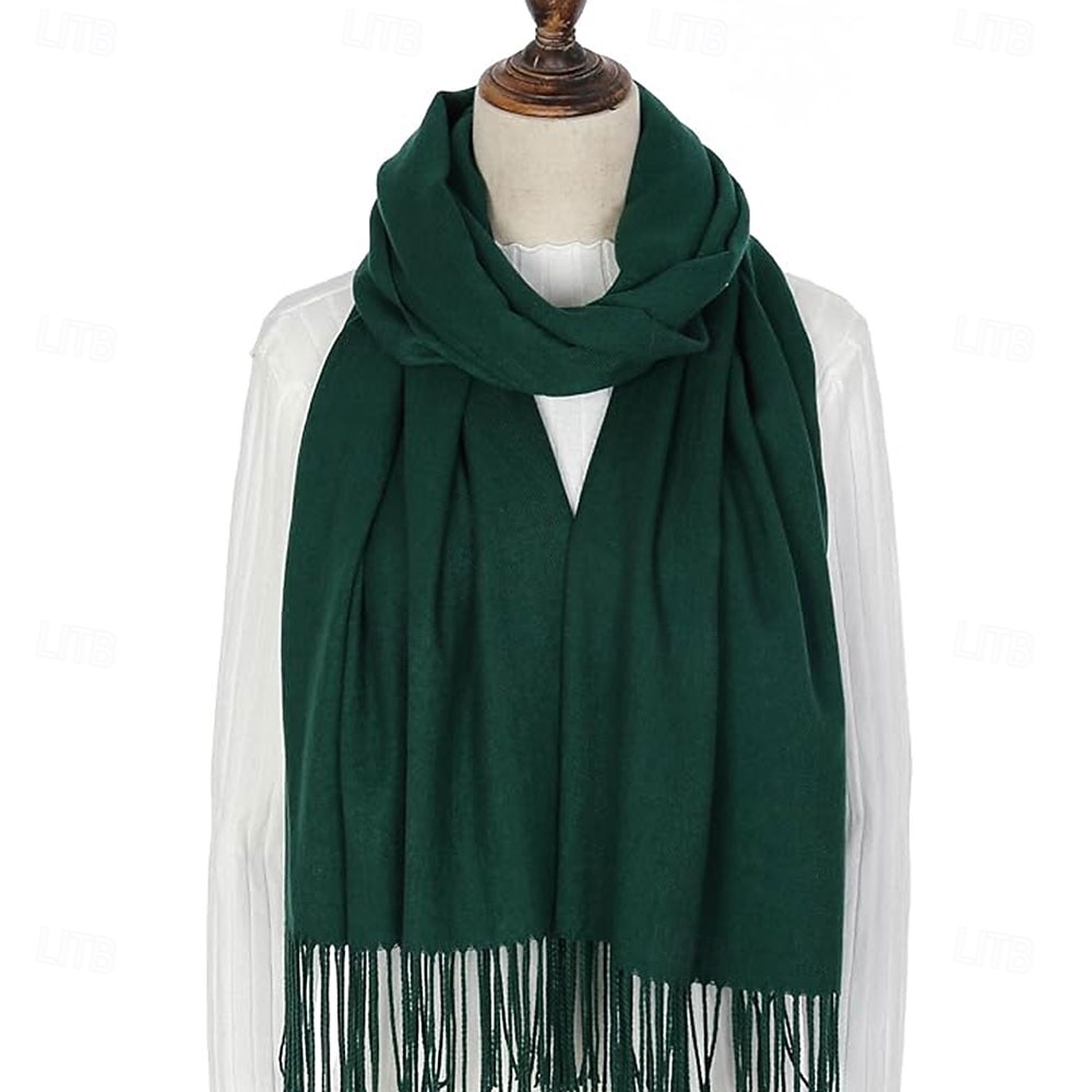 Pashmina-sjal, sjal til kvinner, stort vinterskjerf, myke sjal og sjal til aftenkjoler, sjal til bryllup 2025 - $37.99 –P6