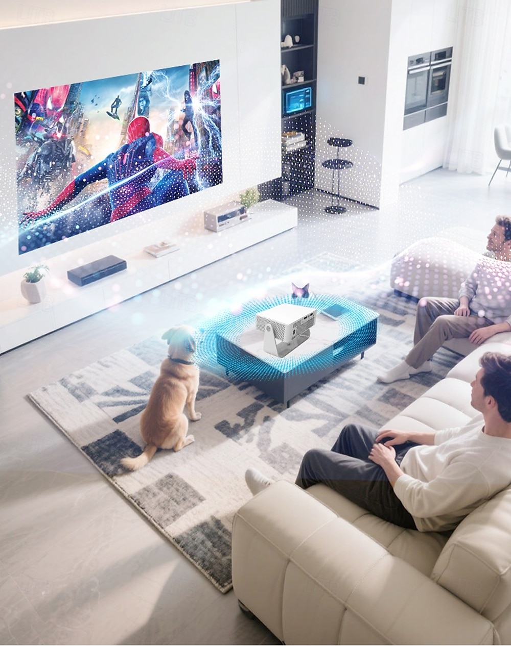 Ultra HD 4k Projector With Native 1080P 150 Lumens Home Theater Smart Android TV Daylight Beam Projectors 5G WIFI New Projecto 2025 - $63.99 –P17