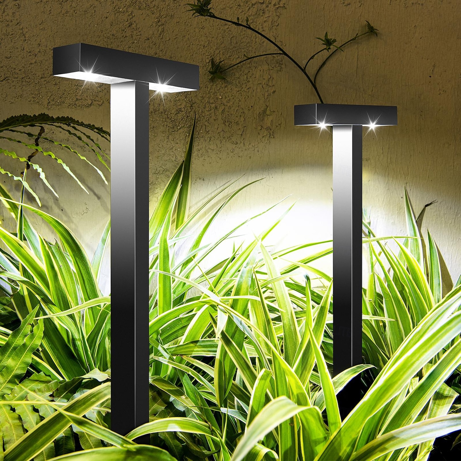 2/4 buc lumină solară pentru alee, lumină de grădină exterioară, iluminare automată impermeabilă, la întuneric, casă, grădină, gazon, Crăciun, Halloween, decorațiuni, lumină solară de sol 2025 - $39.99 –P3