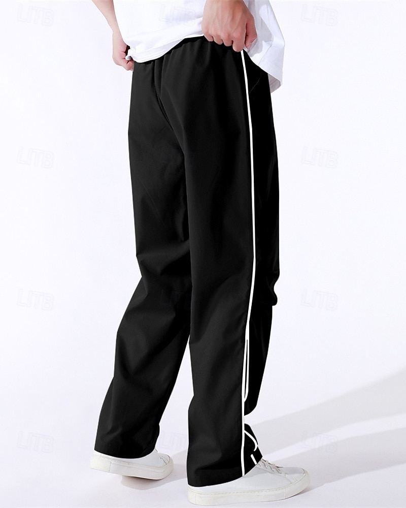 Herren Tech-Hosen Hose Freizeithose Tasche Elastischer Bund Kordelzug Patchwork Komfort Sport im Freien Täglich Mode Lässig Schwarz Armeegrün Mikroelastisch 2025 - $17.99 –P4