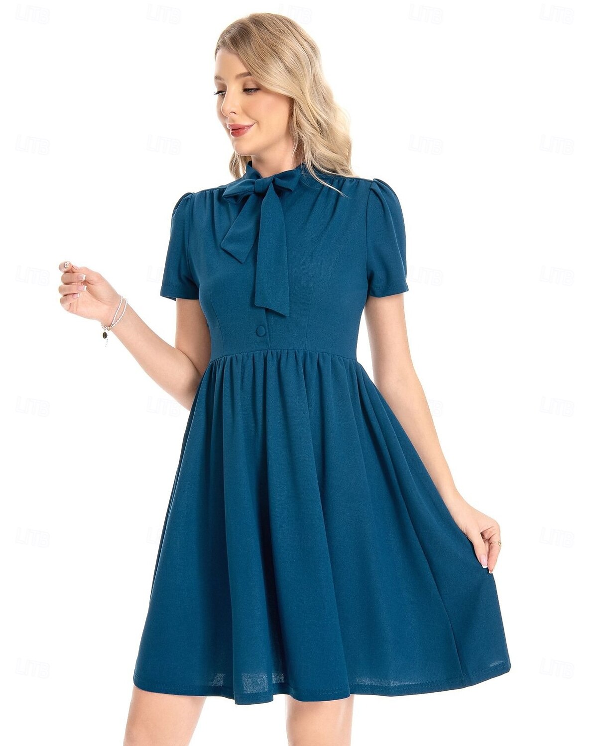 Retro 50. léta Rockabilly Polední Šaty na šaty Flare šaty Maškarní kostým Dámské Dovolená Ležérní Dospělé Šaty Jaro léto 2025 - $34.99 –P4