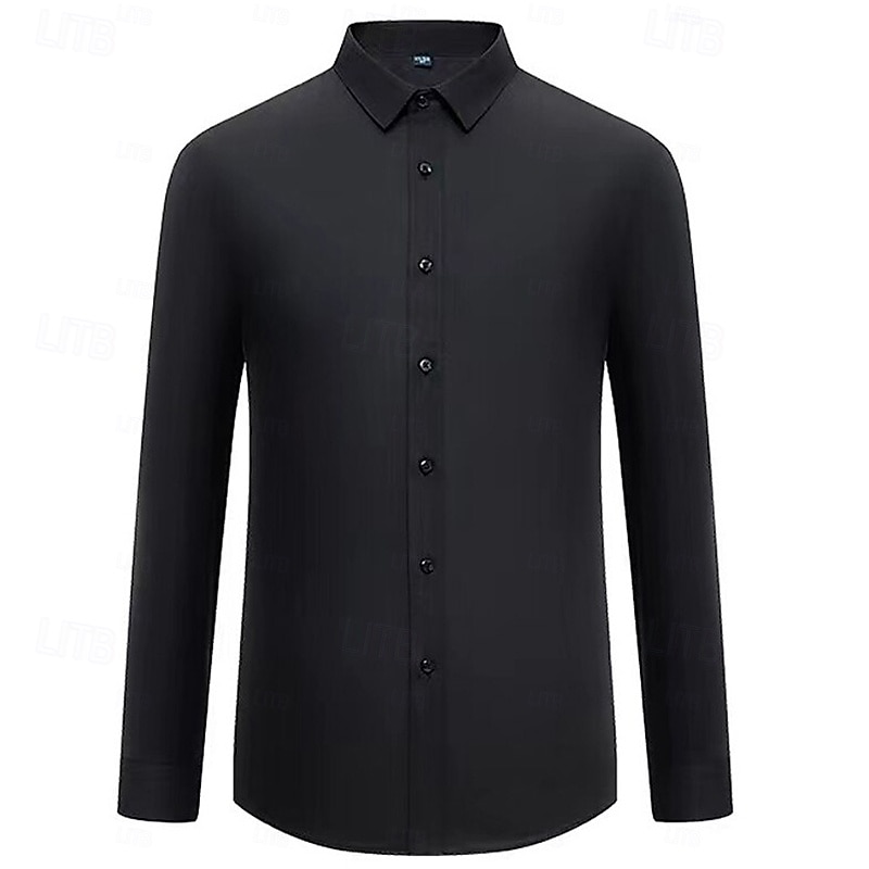 Men's Shirt Dress Shirt Button Up Shirt Tuxedo Shirts Solid / Plain Color Office & Career Daily Wear Navy Blue+Black Black Black+Gray Long Sleeve Shirt Collar All Seasons Clothing Apparel Multi-pack 2026 - $31.99 –P4