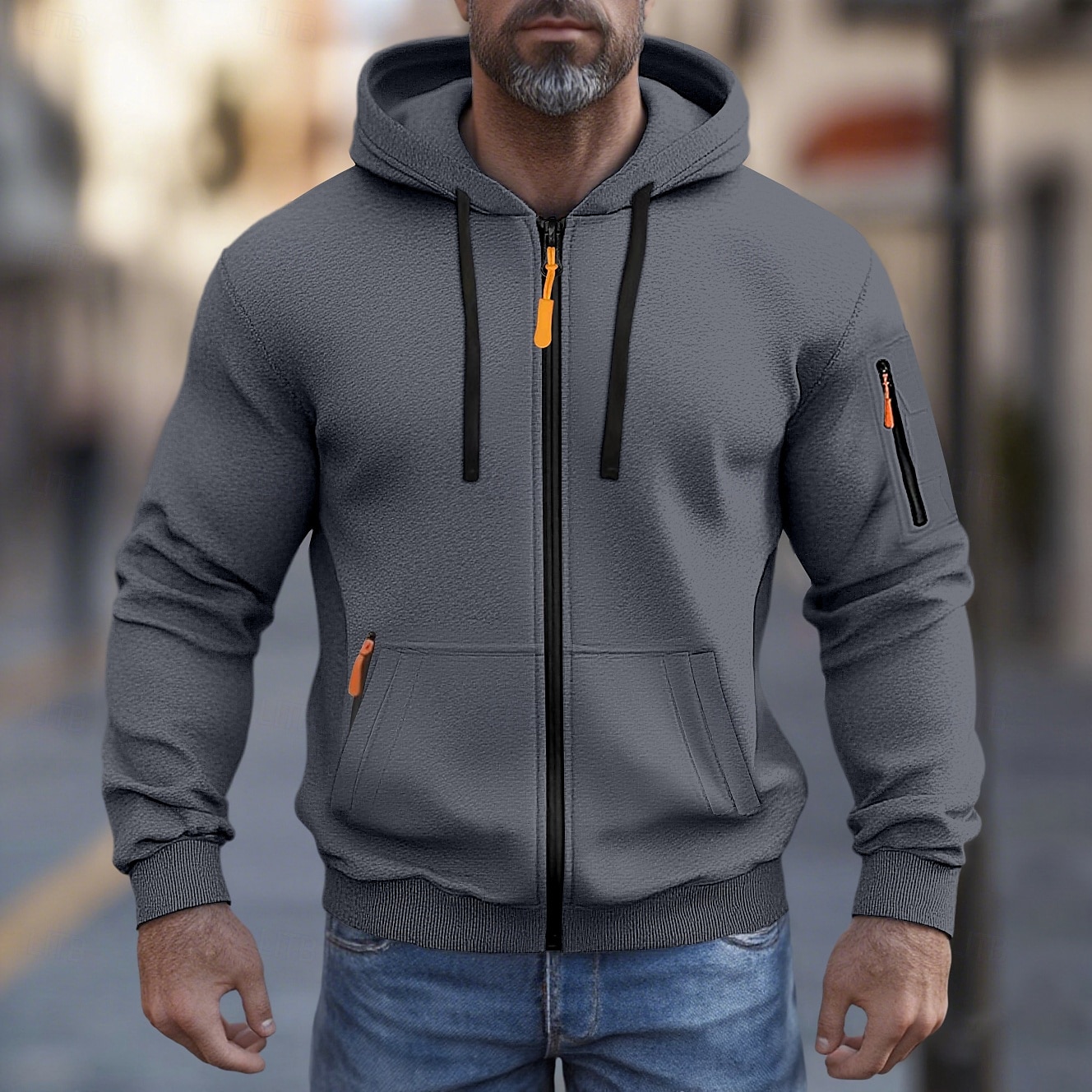 Per uomo Felpa con cappuccio Felpa con cappuccio a zip intera Felpa con cappuccio in pile Felpa con cappuccio tattica Nero Bianco Verde militare Rosso Borgogna Con Cappuccio Semplice Cerniera Sport del 2025 a $23.99 –P11