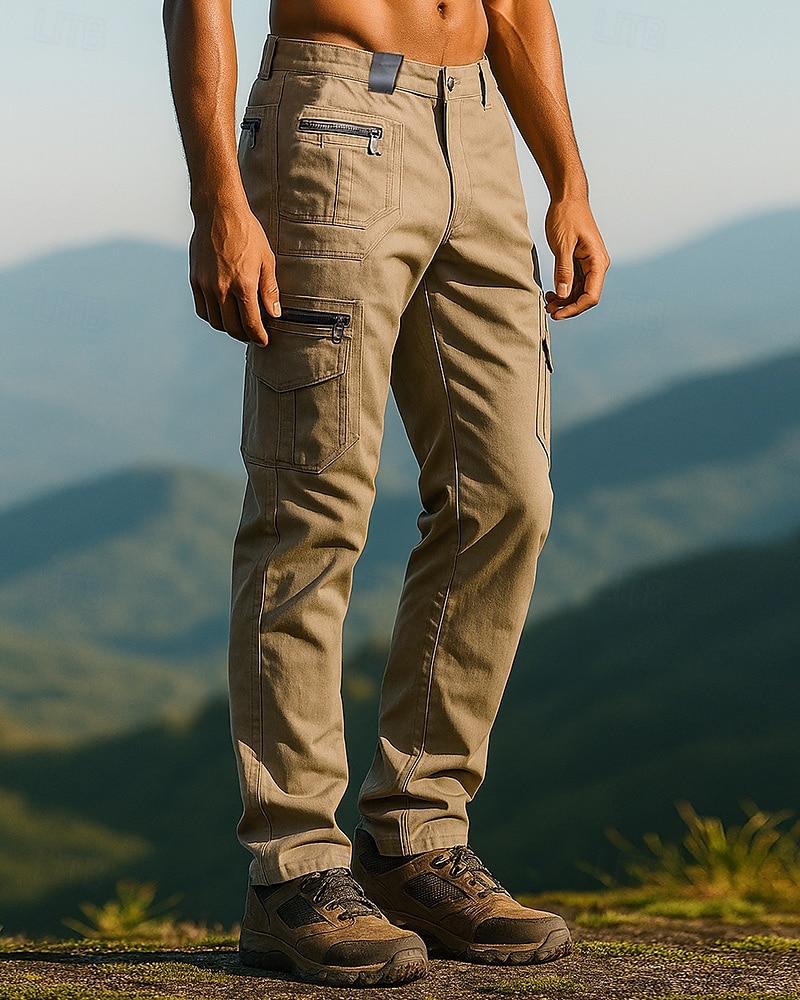 Herren Cargohosen Wanderhosen Außen Normale Passform Wasserdicht Winddicht Leicht Unterteile Tasche Schwarz Grün Baumwolle Camping / Wandern Laufen S M L XL XXL 2025 - $34.99 –P3