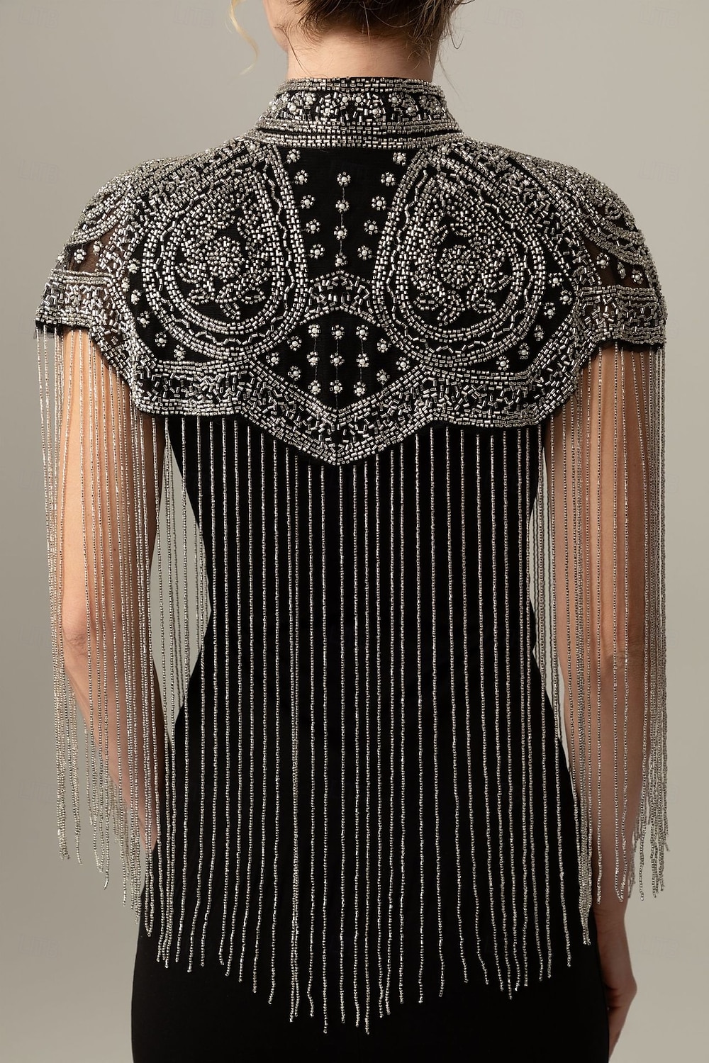 Retró Ordító 20-as évek 1920-as évek Pelerin / köpeny Wrap Kendők A nagy Gatsby Flapper lány Flitter Rojt Női Karácsony Mindszentek napja Farsang Esküvő Estély Álarcos mulatság Felnőttek Kendő 2025 - $71.99 –P3