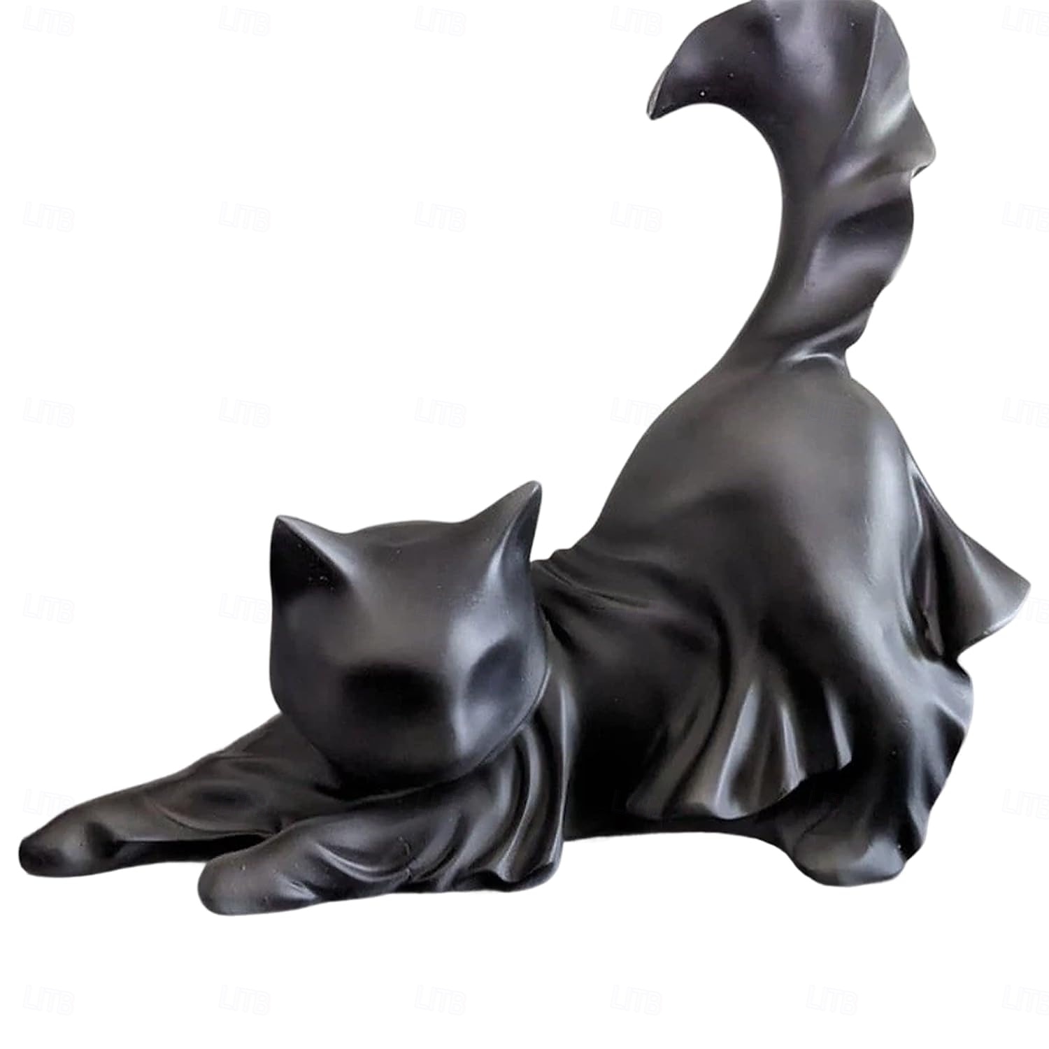2025年 ハロウィンの黒猫の彫刻、ゴースト黒猫のハロウィン飾り、かわいい樹脂製の不気味な猫、屋内/屋外のハロウィンパーティーの装飾、猫好きの方へのハロウィンギフトに最適  コレクション – $13.99 –P12