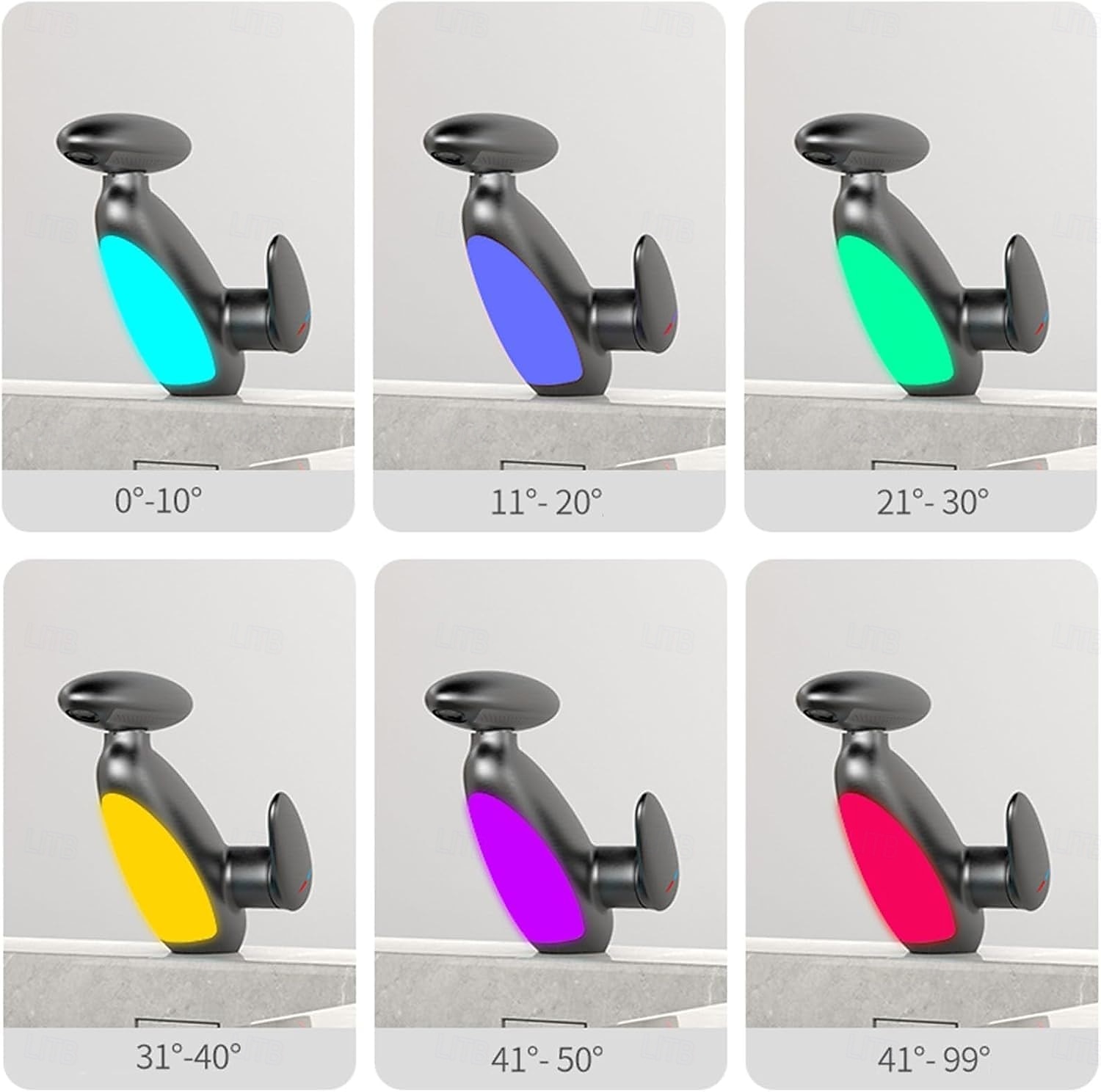 LED Bathroom Sink Faucet, Bathroom Faucet with Removable Sprayer, 4-in-1 Modern, Single Hole Bathroom Faucet, LED Light, Fountain Tap 2025 - $89.99 –P2