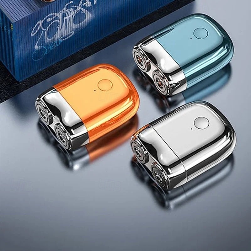 Waterproof Portable USB Men's Shaver Dual-Head Magnetic Mini Electric Razor Compact Beard Trimmer for Men Rechargeable USB Charging Travel Friendly Shaving Device 2025 - $20.99 –P8