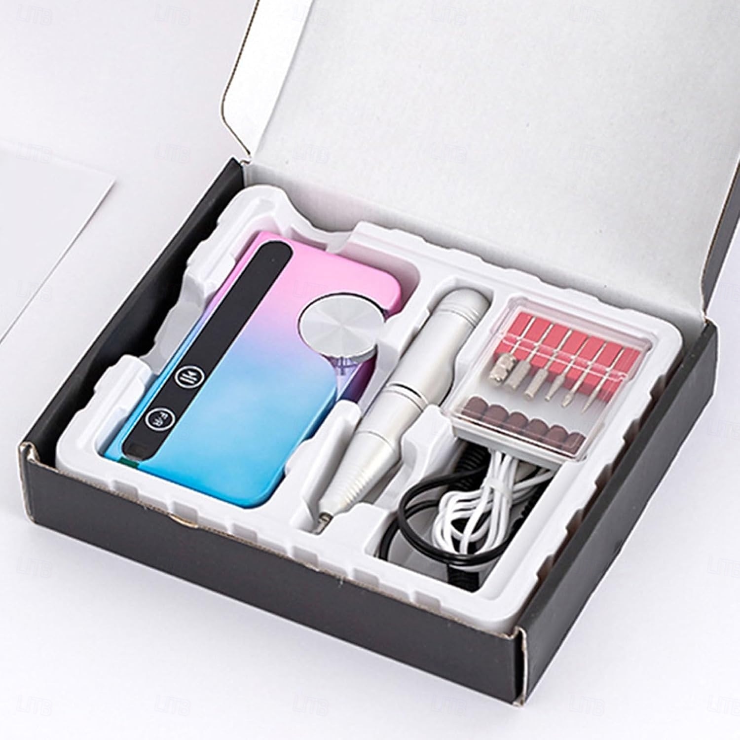 Machine à polir les ongles 45 000 tr/min, lime à ongles, perceuse à ongles électrique à vitesse réglable avec forets de 2025 ? $47.99 –P8