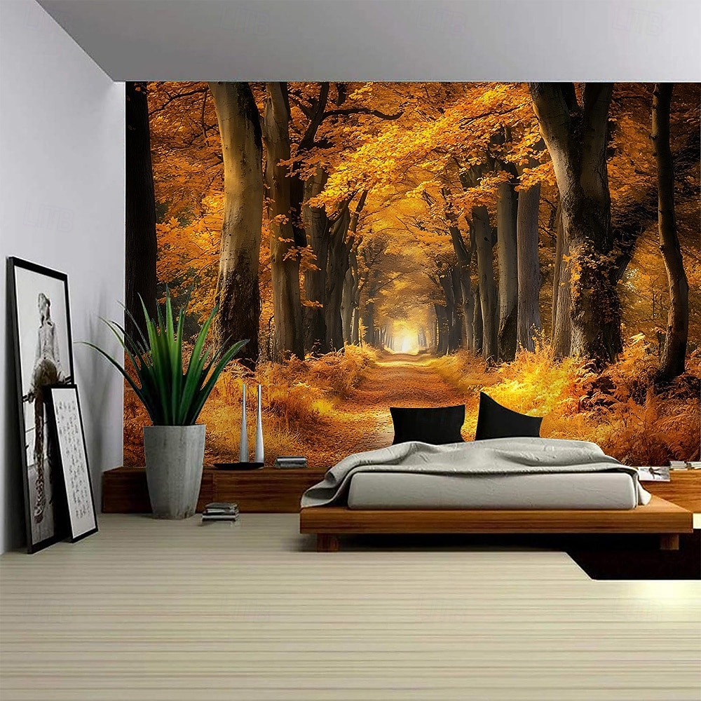 fall Autumn Landscape Tapestry Photo Backdrop Wall Art Large Tapestry Mural Decor Photograph Backdrop Blanket Curtain Home Bedroom Living Room Decoration 2025 - $12.99 –P2
