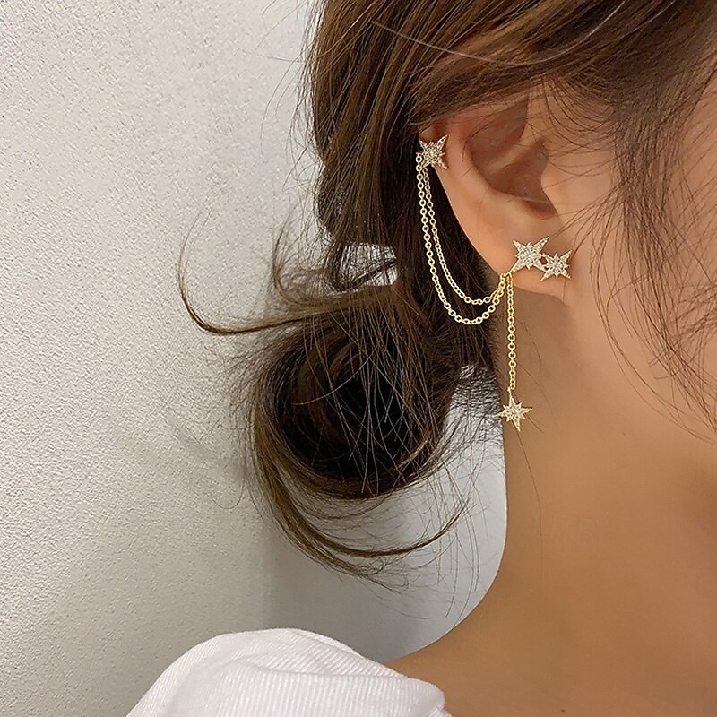 Γυναικεία Κουμπωτά Σκουλαρίκια Τροπικό Stea Χαρά Τροπικό Σκουλαρίκια Κοσμήματα Χρυσό Για Ημέρα του Αγίου Βαλεντίνου 2026 - $10.99 –P3