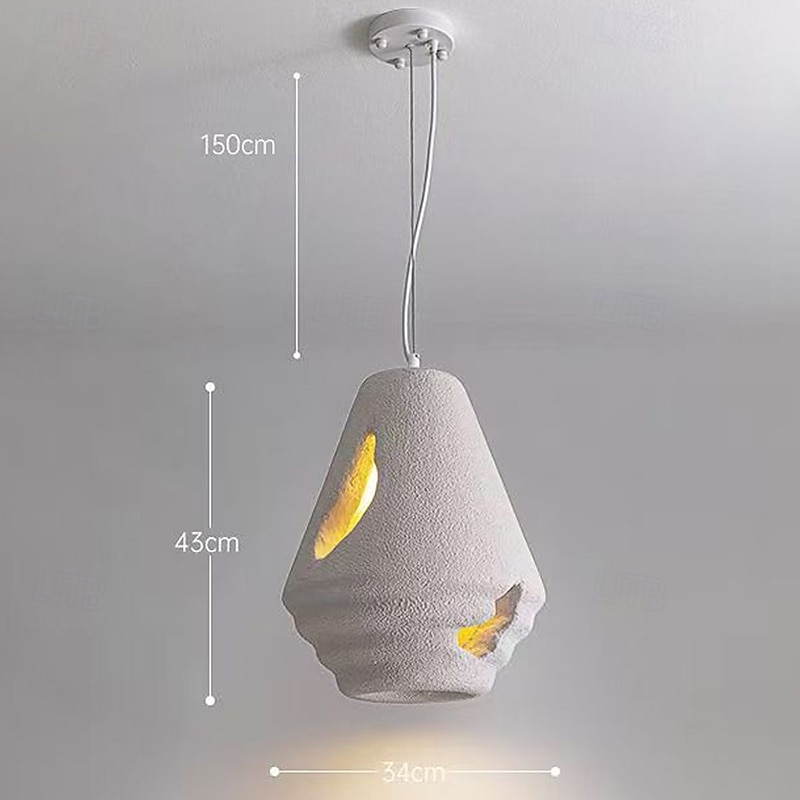 Kroonluchter in Wabi-Sabi-stijl voor de eetkamer, witte plafondlamp voor keukeneiland, eetkamer, slaapkamer, grote hanglamp met een diameter van 150 cm, binnenin in hoogte verstelbaar 2025 - AU $407.69 –P4