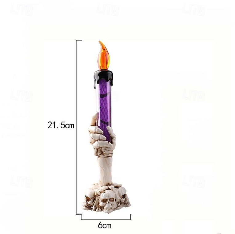 1 Pc 21.5cm Halloween Ghost Hand LED Electronic Candle Decorative Light Indoor Restaurant Party Decoration Light Decoration Light 2025 - $7.99 –P2