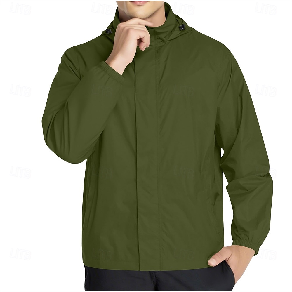 Homens Casaco exterior Jaqueta casual Férias Diário Prova-de-Água A Prova de Vento Bolsos Outono Inverno Tecido Moda Clássico Com Capuz Padrão Verde Claro Vermelho Escuro Azul Marinha Azul cáqui de 2025 por $36.99 –P8
