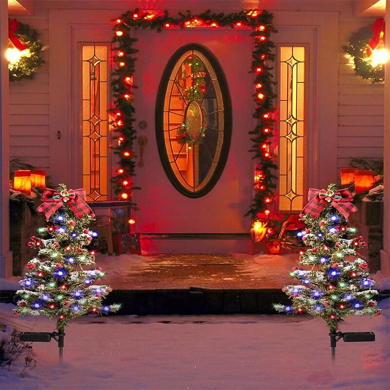 Solar Christmas Tree 1 Pack, Lights Decorations, Outdoor Waterproof Christmas Decorations Tree Lights for Garden/Patio/Lawn/Yard, Ornament 2026 - $20.09 –P9