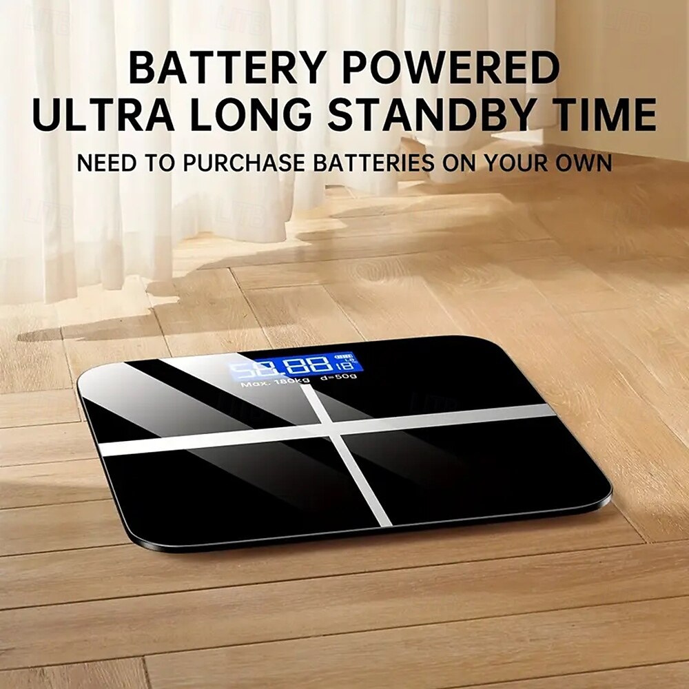 Electronic Scale 396 Pound Digital Bathroom Scale High-precision Scale with LED High-definition Display and Temperature Display (switchable To Kilograms or Pounds) Ultra Wide Platform High-precisi 2025 - $34.99 –P7