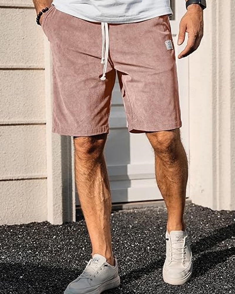 Per uomo Shorts Pantaloncini Estivi Pantaloncini casual Pantaloncini di velluto a coste Tasca Elastico in vita Coulisse Semplice Comodità Traspirante Corto All'aperto Vacanza Canotta sportiva Casual del 2025 a $15.49 –P2