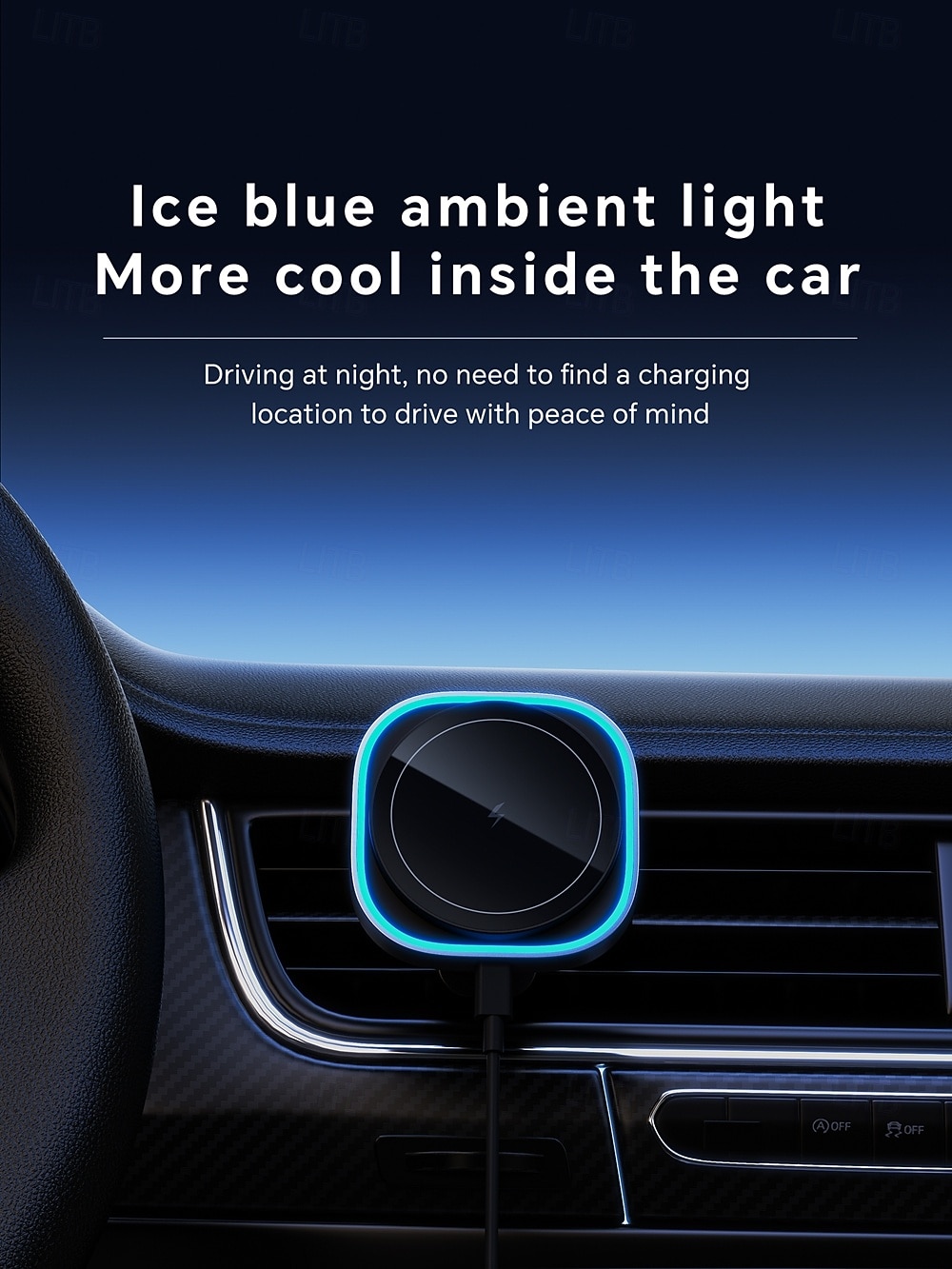 Qi2 15W Magnetic Car Phone Holder Wireless Charger Stand for IPhone 15 16 Pro Max Charging for Magsafe Car Charger LED INNOTREE 2026 - $38.99 –P4
