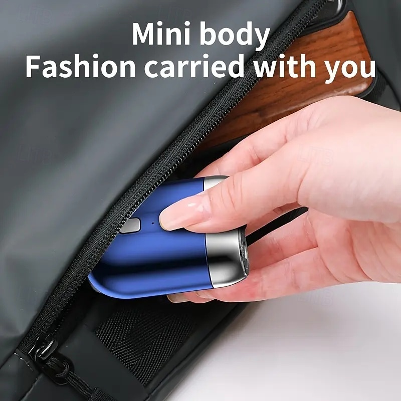 kapesní holicí strojek USB mini holicí strojky pro muže mini elektrický holicí strojek se dvěma hlavicemi ideální dárek pro muže, přítele, otce, cestovatele a podnikatele 2025 - $18.99 –P12