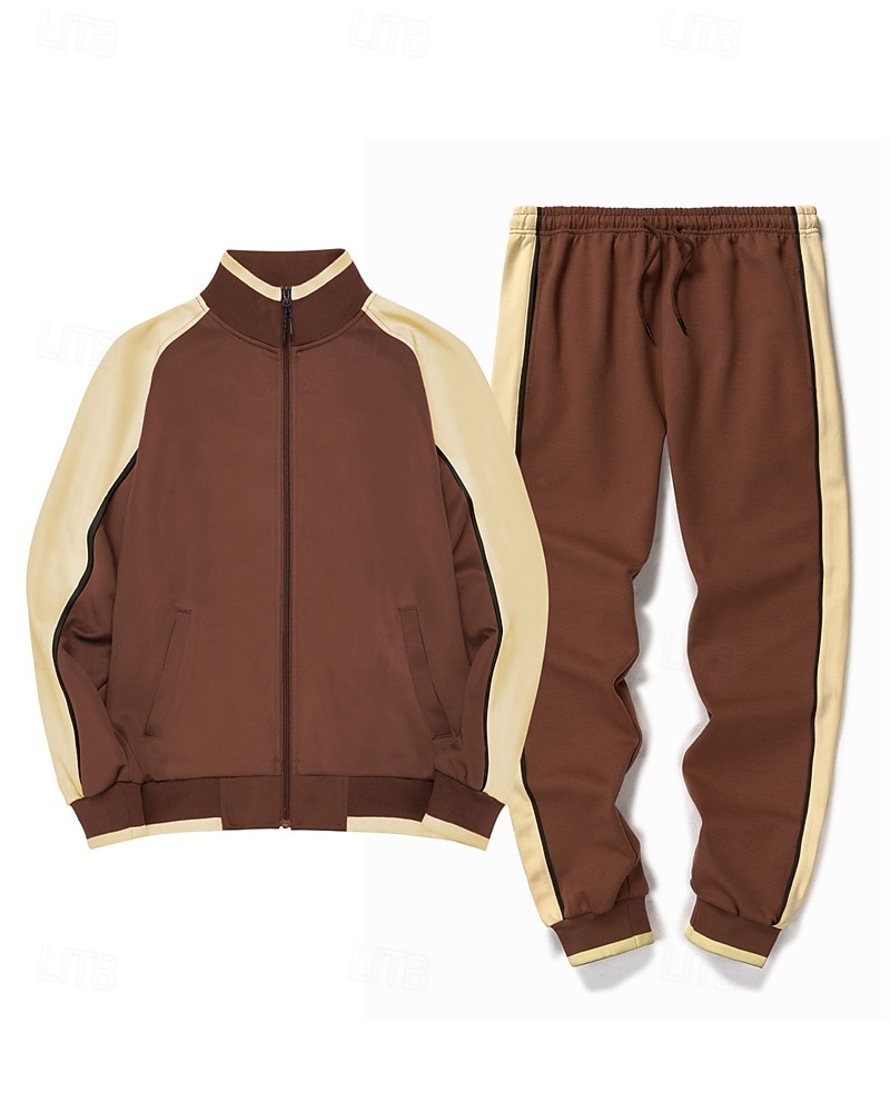Per uomo Tuta da Ginnastica Pantaloni da Tuta Cerniera completa Athleisure Autunno Manica Lunga Protezione Solare Antivento Leggero Pesca Escursionismo Corsa abbigliamento sportivo Abbigliamento del 2025 a $40.99 –P8