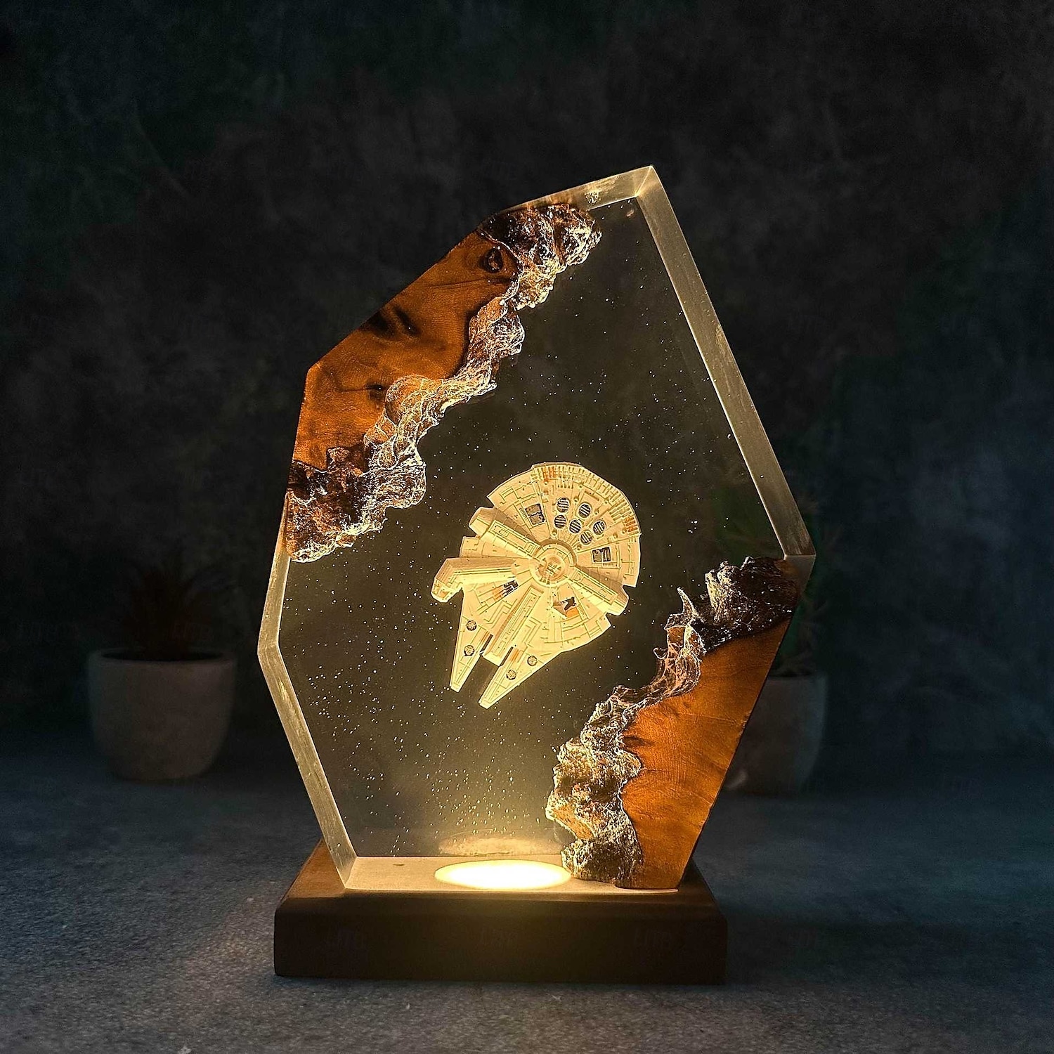 luce notturna galassia, lampada astronave, epossidica, lampada in resina, regalo personalizzato del 2025 a $69.99 –P2