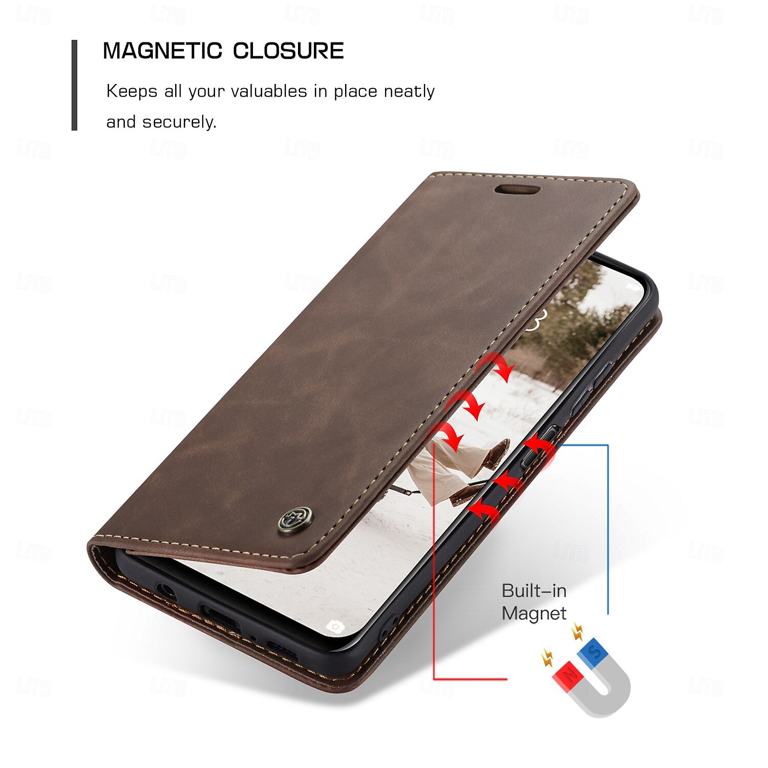 telefono Custodia Per Huawei P40 P30 P20 Mate 20 Pro Custodia Portafoglio Custodia a Flip Cavalletto Resistente agli urti TPU Pelle PU del 2025 a $12.99 –P9