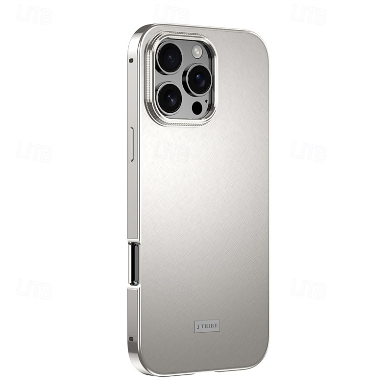 telefon Ügy Kompatibilitás Apple AirTag iPhone 16 Pro Max iPhone 15 14 Pro Max Fekete tok Leválasztható Mágneses Ütésálló PC Fém 2025 - $24.99 –P1
