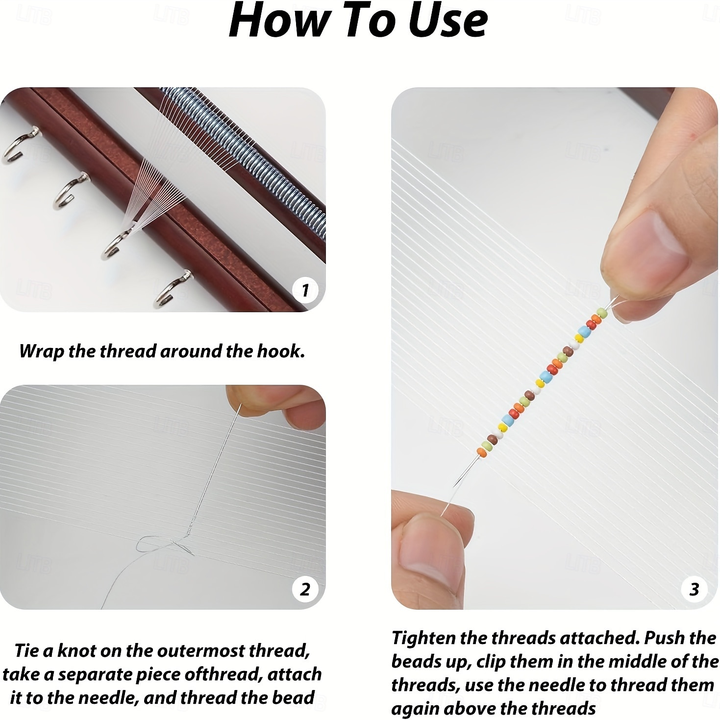 Wooden Bead Loom Kit 10*8*2.7inch Jewelry Making Bead Tools includes Threads Tweezers Beads Jewelry Making Tool Use to Create Bracelets Necklaces Belts and More 2025 - $82.99 –P7