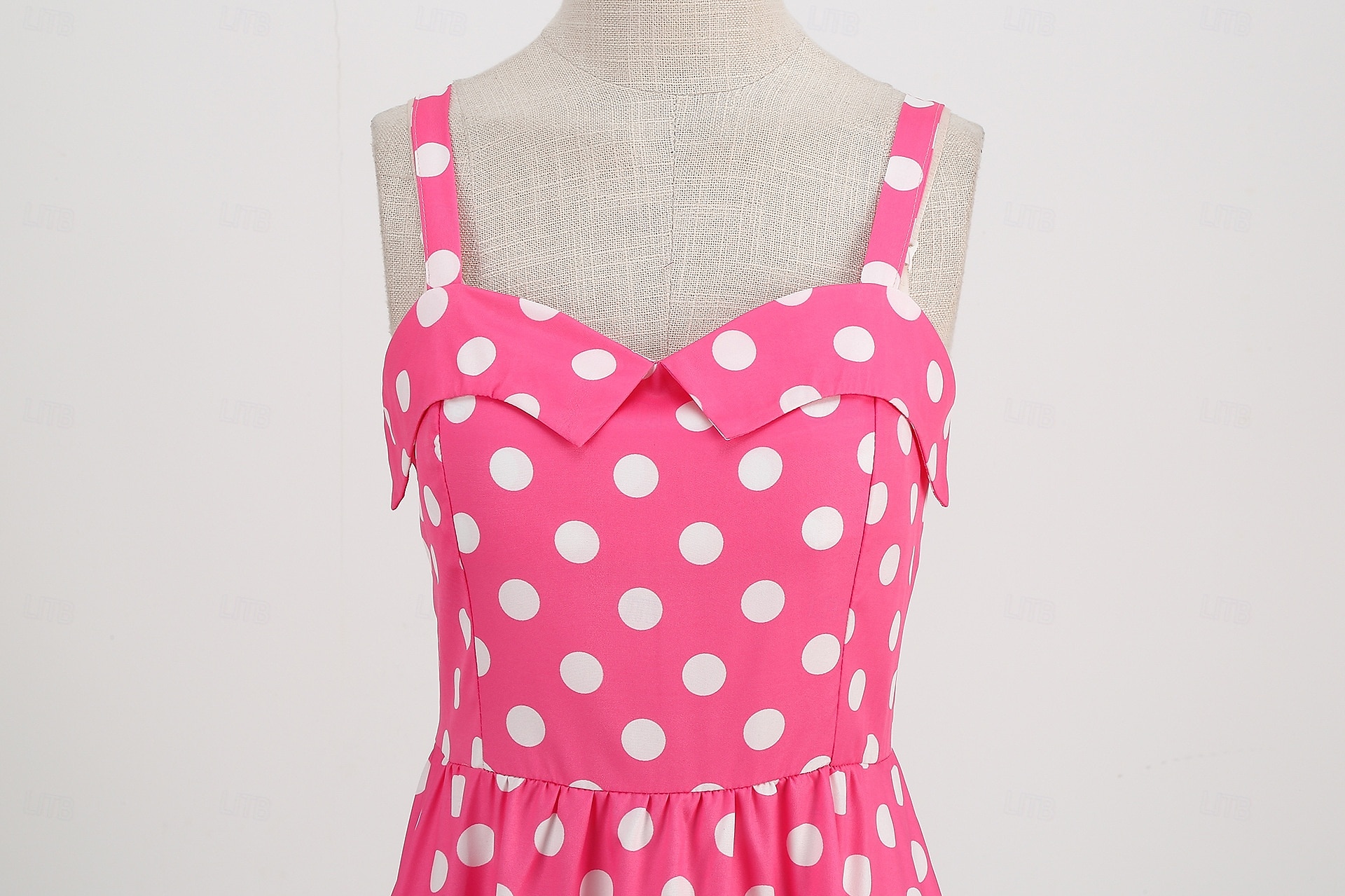 Retro 50. léta Rockabilly Polední Šaty Houpací šaty Flare šaty S páskem Popruh na špagety Puntíkované A-Linie Dámské Karneval Denní nošení Čajový dýchánek Retro tematická párty Dospělí Šaty Jaro léto 2025 - $24.99 –P1