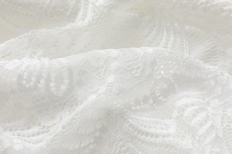 Pentru femei Rochii Midi Rochie de dantela Rochie de epoca Modă Modern În aer liber Vacanță Concediu Fit regulat Simplu Manșon Lung În V Alb Vară 2025 - $34.99 –P11