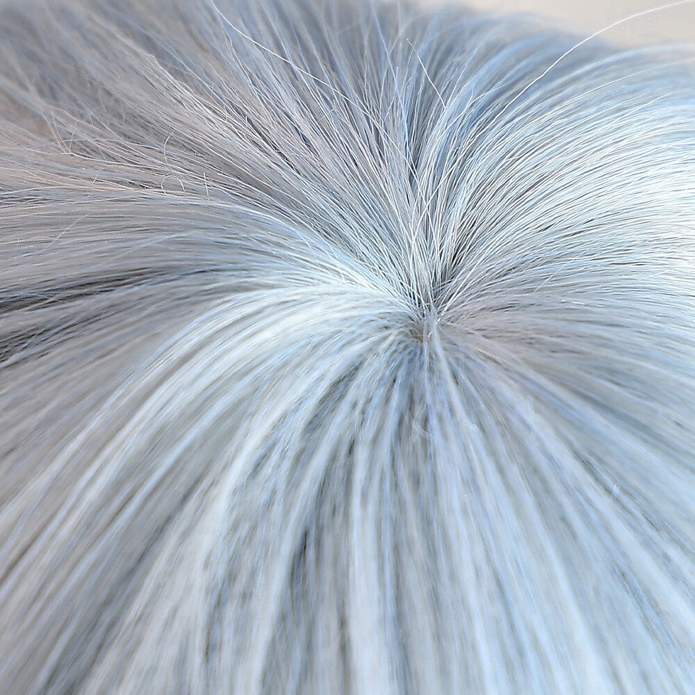 Peluca recta azul de 6 pulgadas para mujer: cabello corto con flequillo completo, perfecta para Halloween, cosplay y looks de fiesta de moda. 2025 - $42.99 –P2
