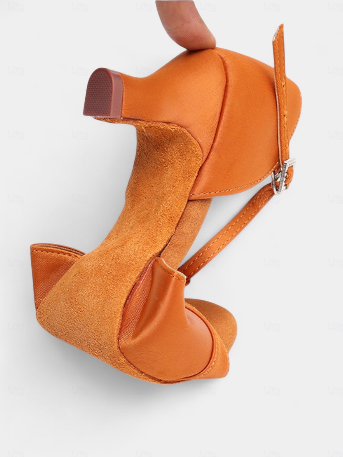 Scarpe da ballo latino da donna - eleganti tacchi a spillo con cinturino a T in raso e fibbia regolabile, comode calzature da ballo da sala e salsa per balli professionali e sociali del 2025 a $32.99 –P6