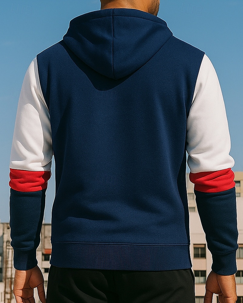 Per uomo Felpa con cappuccio sportiva Giacca cardigan in pile Tasca Manica Lunga Top Athleisure Autunno Antivento Caldo Escursionismo Allenamento Atletico abbigliamento sportivo Abbigliamento sportivo del 2025 a $28.99 –P2