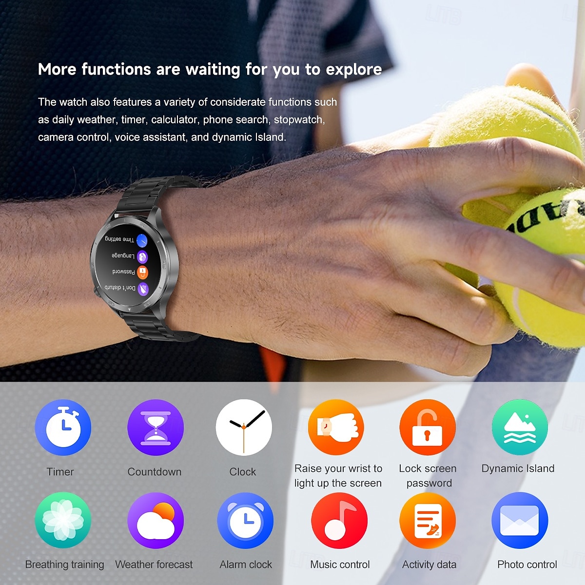 X2 Max Smart Watch 1.53 inch AMOLED HD Screen Bluetooth Call Compass Heart Rate  Fitness Tracker IP68 Waterproof SmartWatch 2025 - $44.99 –P16