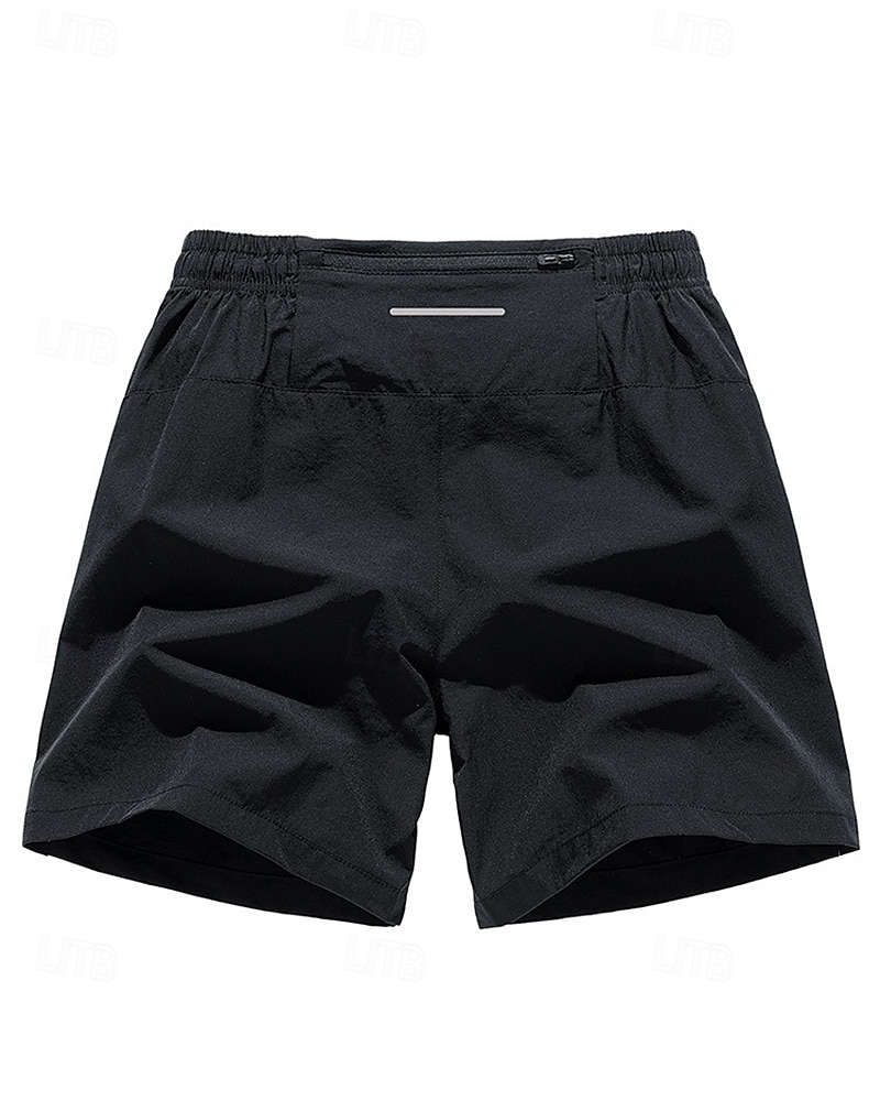 Herren Laufshorts Trainingsshorts Reißverschlusstasche Hohe Taille Unterteile Athleisure Fitnessstudio Trainieren Schnelltrocknend Atmungsaktiv Fitnesstraining Outdoor Laufen Normale Passform 2025 - $13.19 –P9