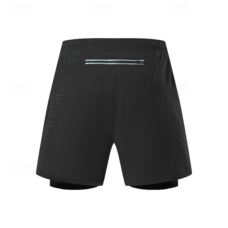 Men's Running Shorts Military Outdoor Regular Fit Quick Dry Shorts Elastic Waist Drawstring Black White Hunting Climbing Camping / Hiking / Caving S M L XL XXL 2025 - $16.49 –P2