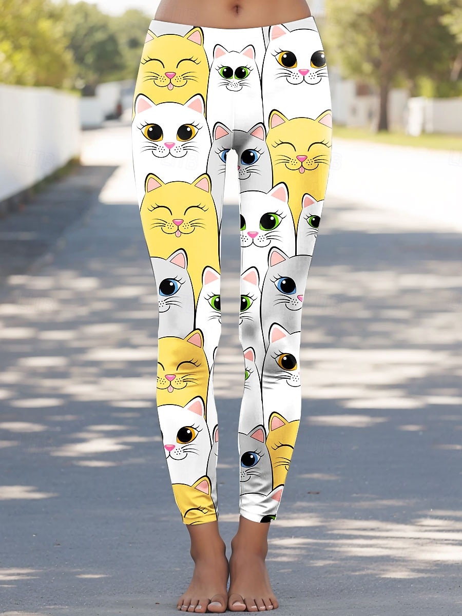 Γυναικεία Κολάν Διακοπές Βίντατζ Μοντέρνα Μέχρι τον αστράγαλο Ψηλή Μέση Γραφική Ζώο Εκτύπωση Moale Αναπνέει Ελαστικό Causal Καθημερινά Διακοπές Θαλασσί Κίτρινο Ανθισμένο Ροζ Πορτοκαλί Άνοιξη Φθινόπωρο 2026 - $21.99 –P5